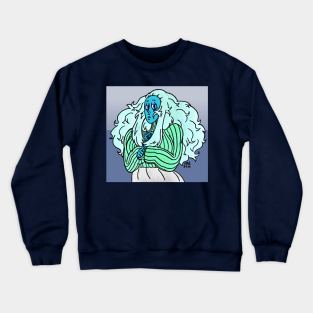 Curly Blue Crewneck Sweatshirt